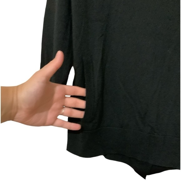 The Kooples 100% Merino Wool with Lambskin Pocket Black Sz XS - Picture 4 of 9